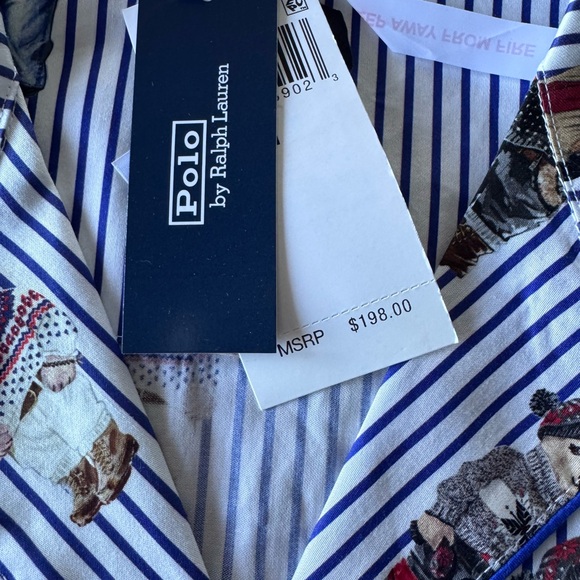 Polo by Ralph Lauren Blue Striped Pajamas - Picture 4 of 6